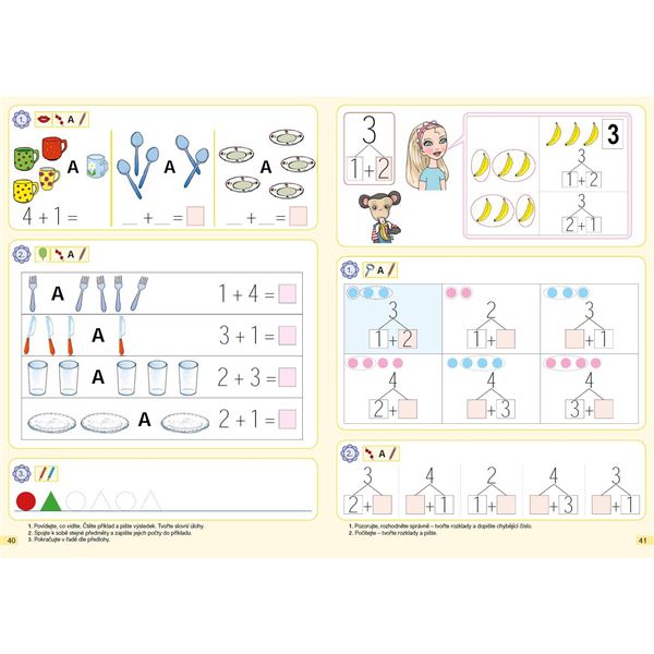 Matematika 1 - 1. díl - Počítáme s Emou a Hopem - pracovní učebnice