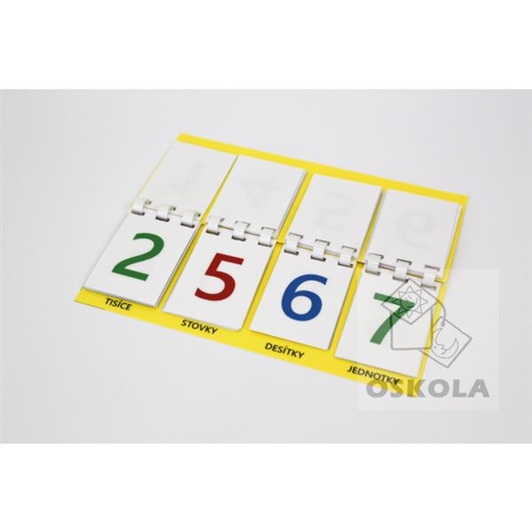 Knížečka počítadlo čísla 1-9999