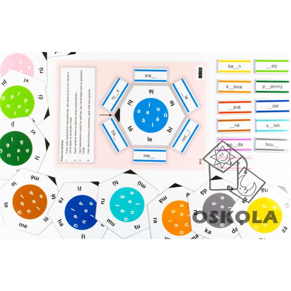 Šestiúhelníky - dlouhé a krátké samohlásky