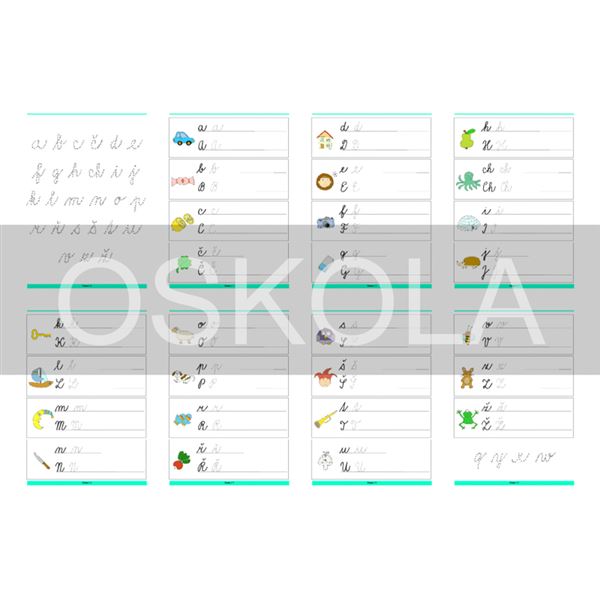 Učíme se psát - psací písmo