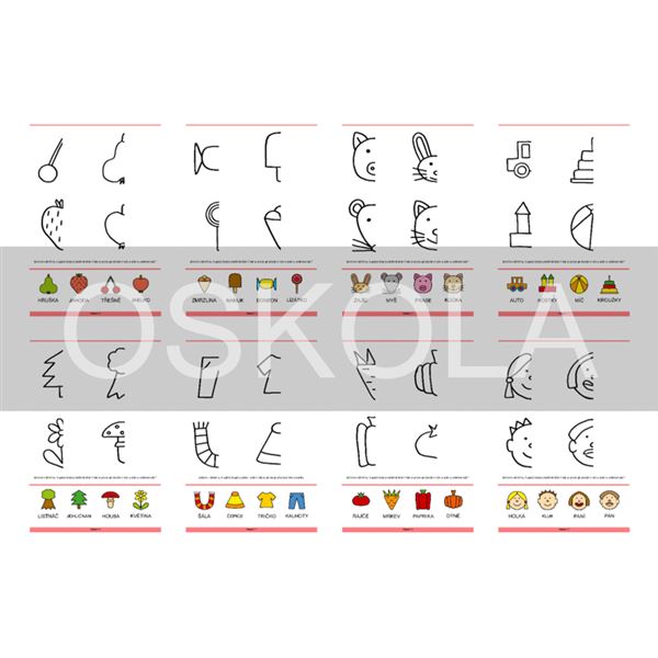 Dokreslovačky - půlka obrázku