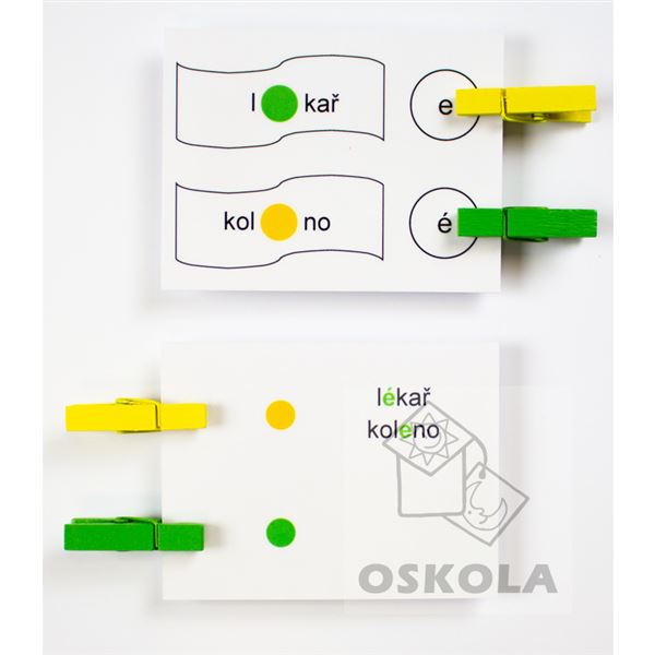 Délky samohlásek s kolíčky