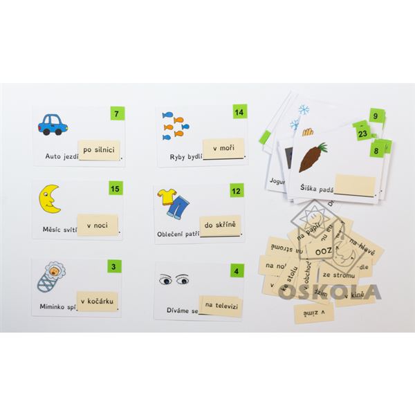 Doplňování vět - předložky