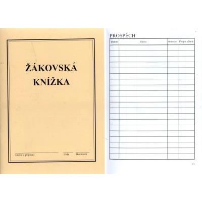 Žákovská knížka - béžová lesklá (1.a 2.st.) A5