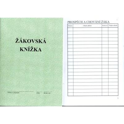 Žákovská knížka - zelená (1.a 2.st.)  A5