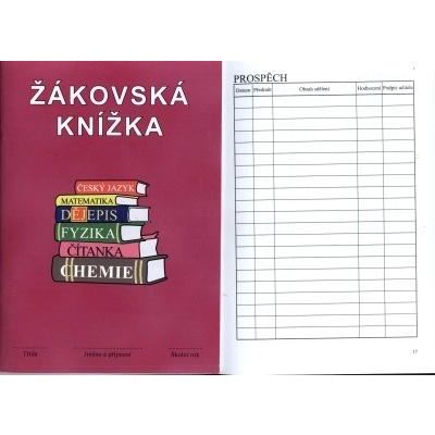 Žákovská knížka FIALOVÁ - hodnocení a sebehodnocení 1. a 2. stupeň, A5