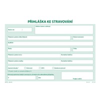 Přihláška ke stravování (A5 dvoubarevná)