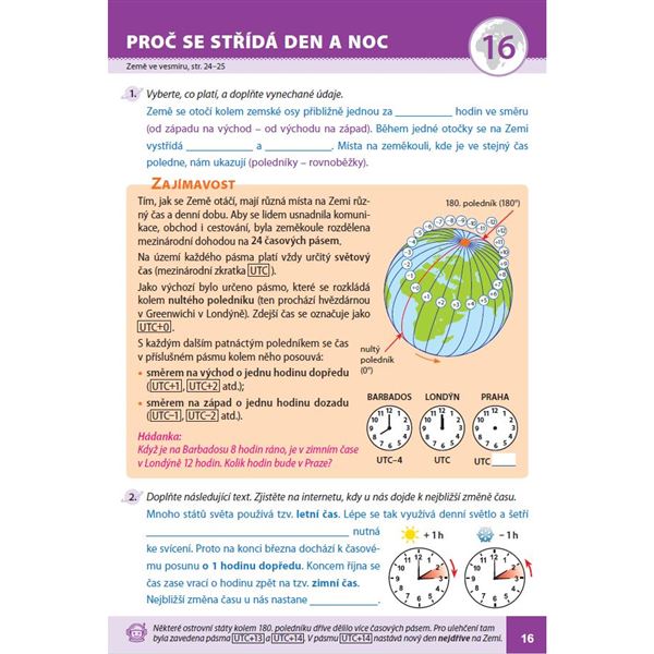 Pracovní listy k Přírodovědě 5/2 – Země ve vesmíru (nové vyd.) - el.jednouživatelská licence pro žáky (12 měsíců+6 zdarma)