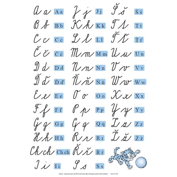 Abeceda - nástěnná tabule pro 1. ročník