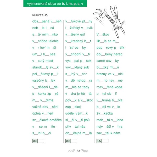 Pravopisné pětiminutovky pro 3. ročník