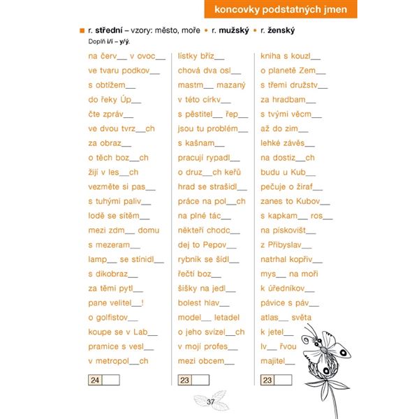 Pravopisné pětiminutovky pro 5. ročník