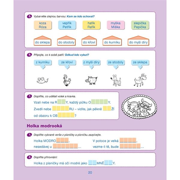 Pracovní sešit k Mojí první čítance