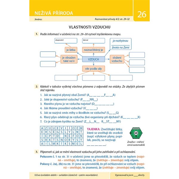 Pracovní listy k učebnici Rozmanitost přírody 4/2