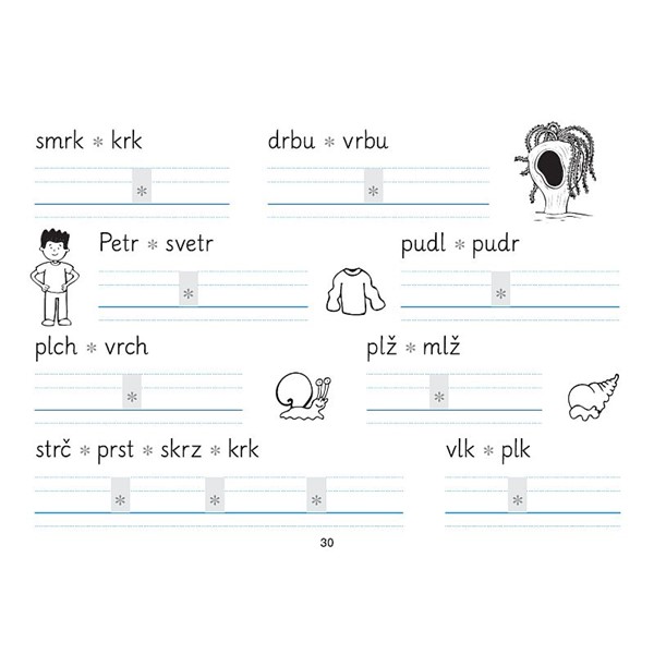 Písanka 1/2 - nevázané písmo