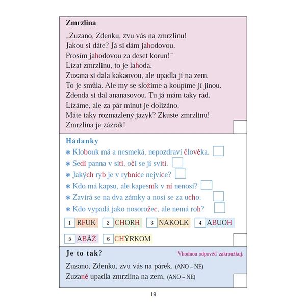 Pracovní sešit ke Slabikáři, 3. díl – Rozšiřující texty