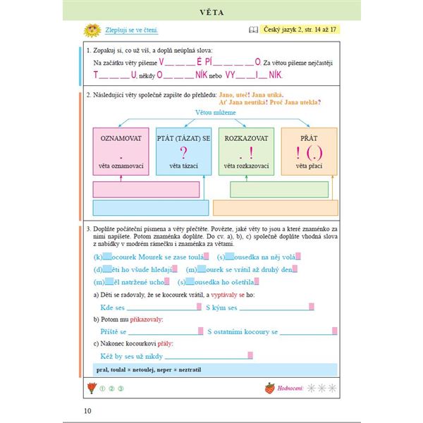 Pracovní sešit k učebnici Český jazyk 2 - 1. díl