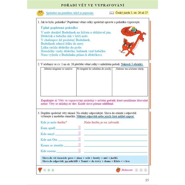 Pracovní sešit k učebnici Český jazyk 2 - 1. díl