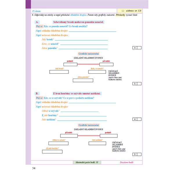 Pracovní sešit k učebnici Český jazyk 5 - 2.díl