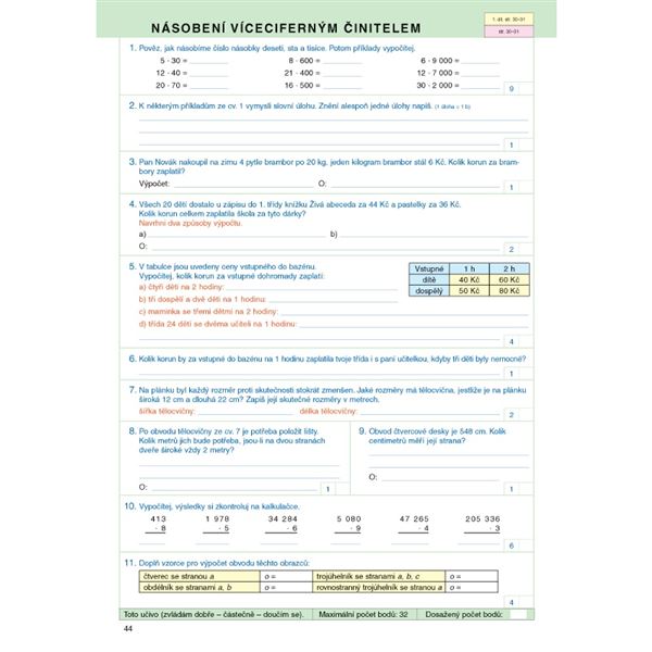 Pracovní sešit k Matematice 5 - 1. díl