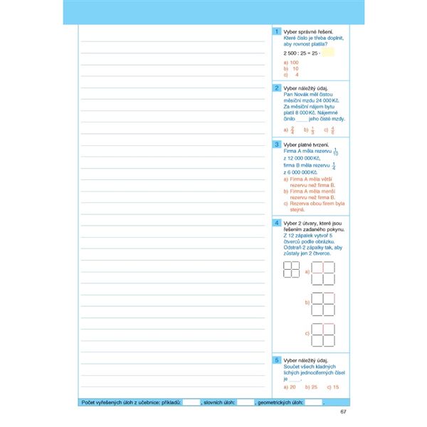 Pracovní sešit k Matematice 5 - 2. díl