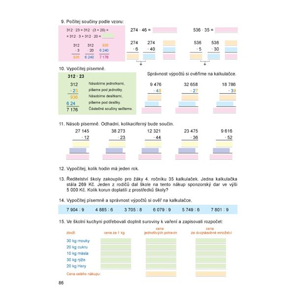 Matematika 4 (3 díly v 1 učebnici)