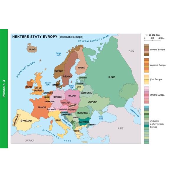 Pracovní listy k učebnici Putování po Evropě