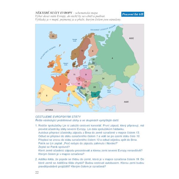 Vlastivěda Putování po Evropě - samostatná učebnice