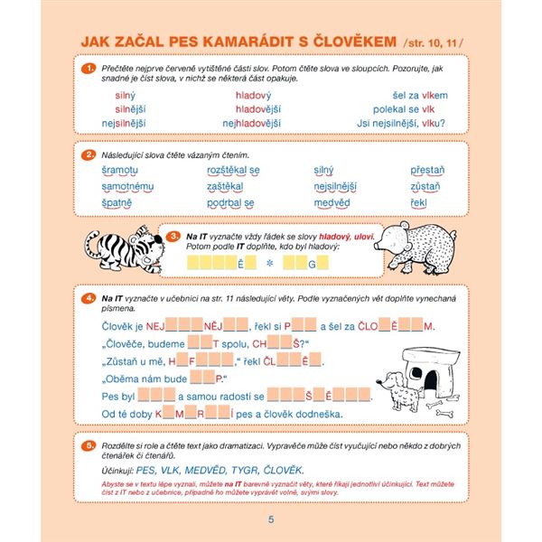Pracovní sešit k Mojí první čítance- elektronická učebnice (1 rok)