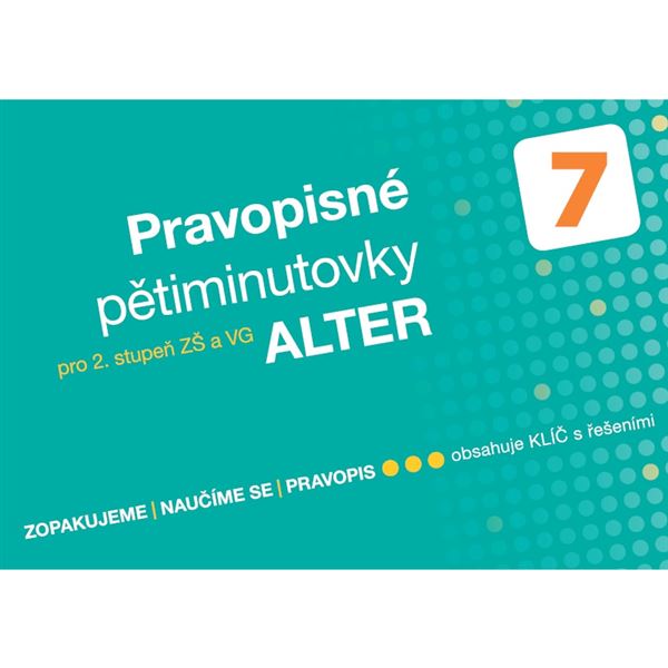 Pravopisné pětiminutovky pro 7. ročník - elektronická učebnice (1 rok)