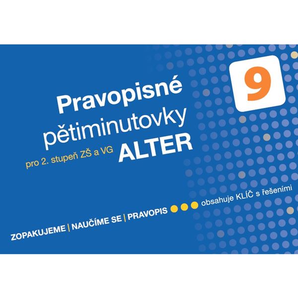 Pravopisné pětiminutovky pro 9. ročník - elektronická učebnice (1 rok)