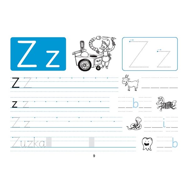 Písanka 1/2 - nevázané písmo - elektronická učebnice (1 rok)