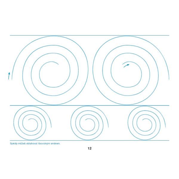 Písanka - Uvolňovací cviky - nevázané písmo - elektronická učebnice (1 rok)