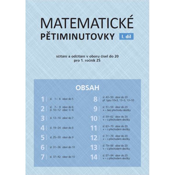 Matematické pětiminutovky I - elektronická učebnice (12 měsíců + 6 zdarma)