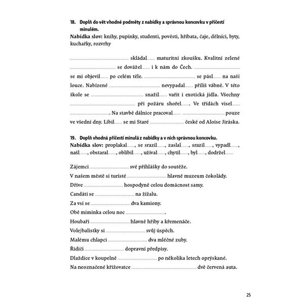 Procvičuj - Shoda přísudku s podmětem