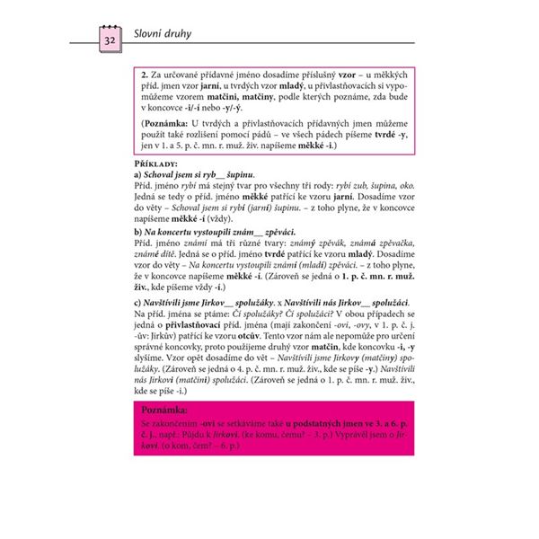 Slovní druhy expres - Určování slovních druhů a jejich pravopis po krůčcích