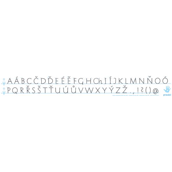 Záložka s abecedou - 1. třída - pro praváky