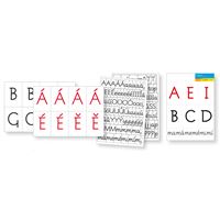 Písmena k vystřihování Comenia Script