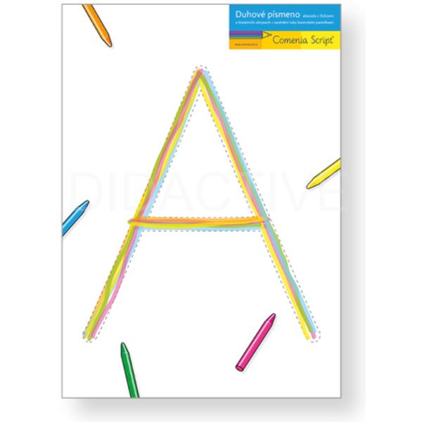 Duhové písmeno Comenia Script