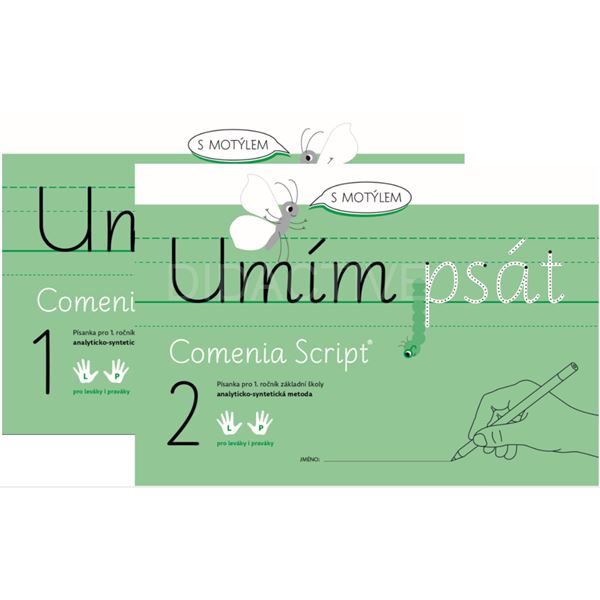 Umím psát s motýlem 1. a 2. díl (analyticko - syntetická metoda)