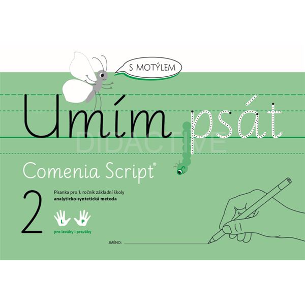 Umím psát s motýlem 1. a 2. díl (analyticko - syntetická metoda)