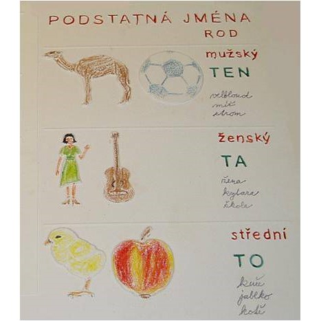 Podstatná jména - ROD - Interaktivní pomůcky pro ČJ