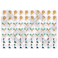  Sada snímatelných samolepek k plakátům Z předškoláka školákem (140 ks) 