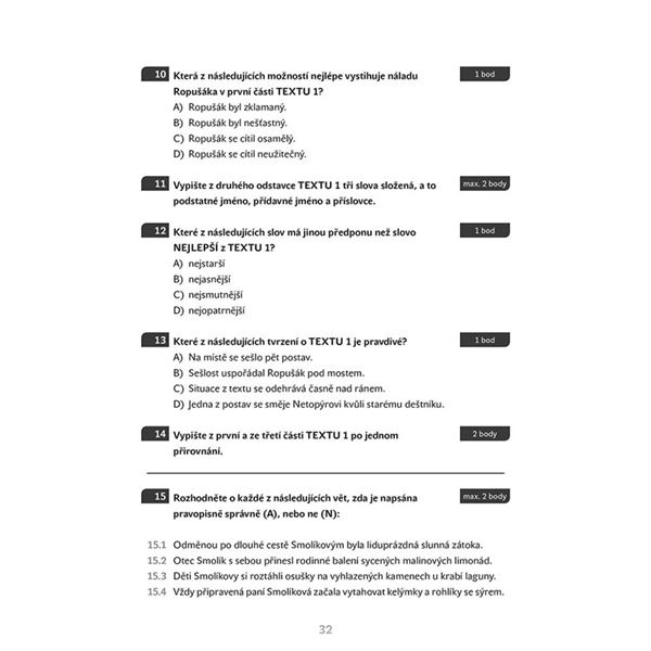 ČJ a literatura - Přijímací zkoušky na osmiletá G (Cermat)