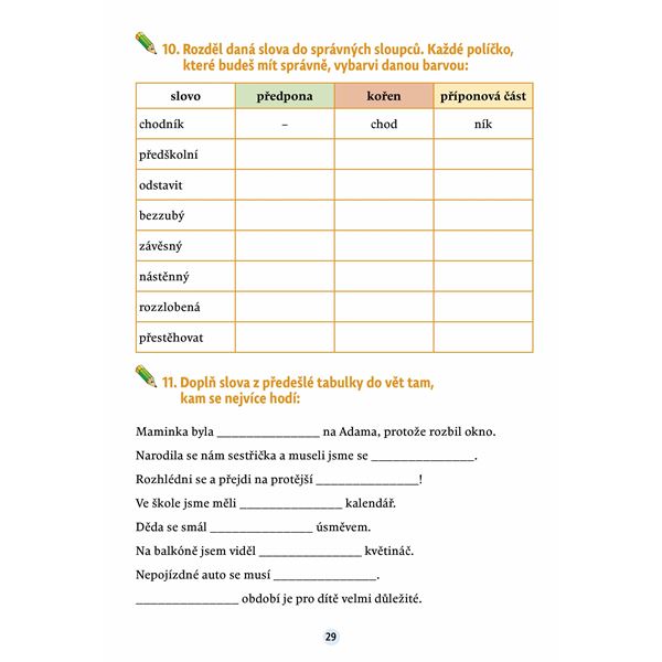 Český jazyk v malíčku pro 4. třídu