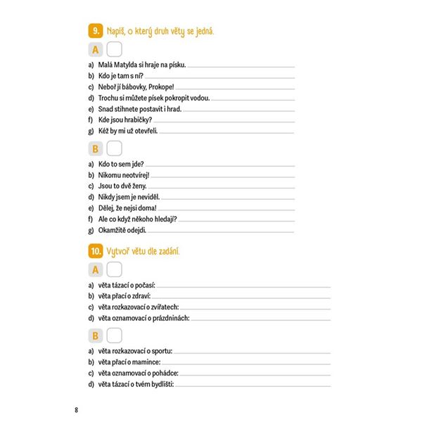 Krátká cvičení z českého jazyka pro 2. a 3. třídu ZŠ