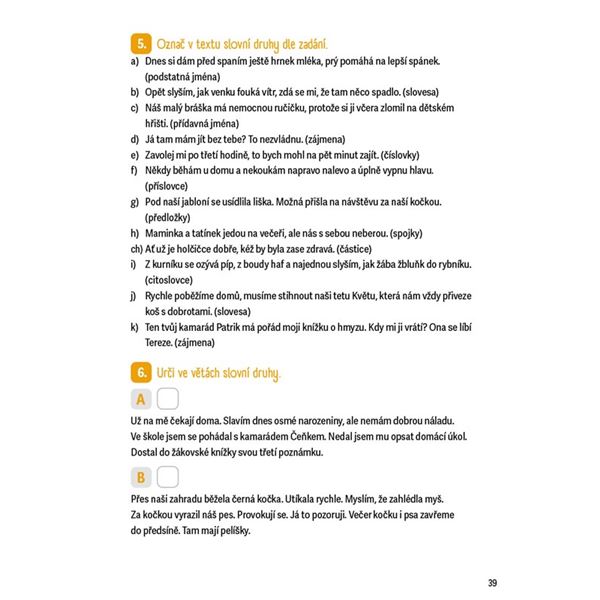 Krátká cvičení z českého jazyka pro 2. a 3. třídu ZŠ