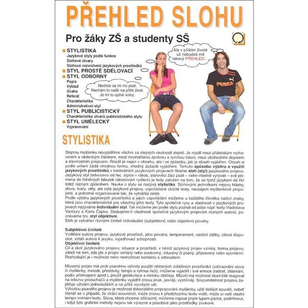 Přehled slohu - tabulka