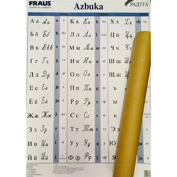 Azbuka - nástěnný plakát + tubus