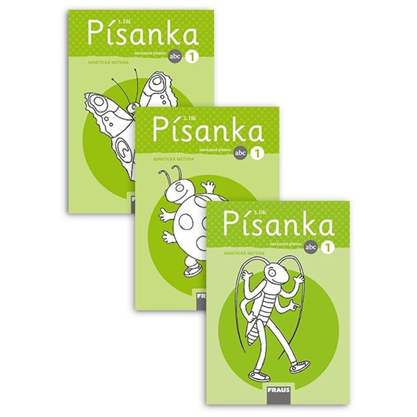 Sada písanek nevázaného písma pro 1. ročník – genetická metoda – nová generace