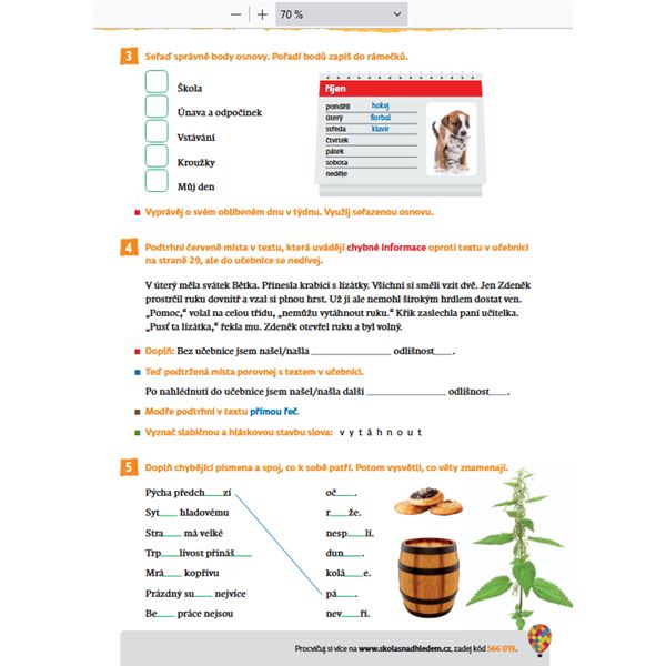 Český jazyk 3/1 (nová generace) - Hybridní pracovní sešit